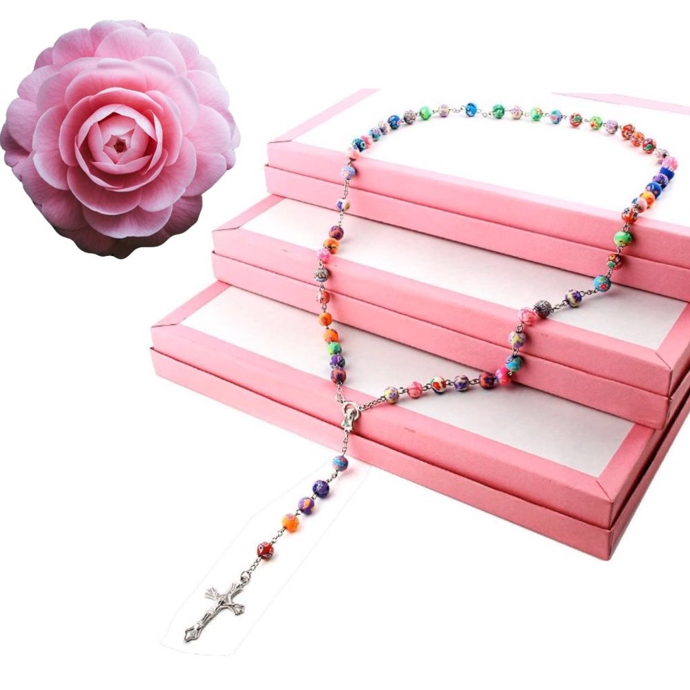 ABSOLUTELY NEW BEAUTIFUL & COLORFUL ROSARY - Picture 3 of 7